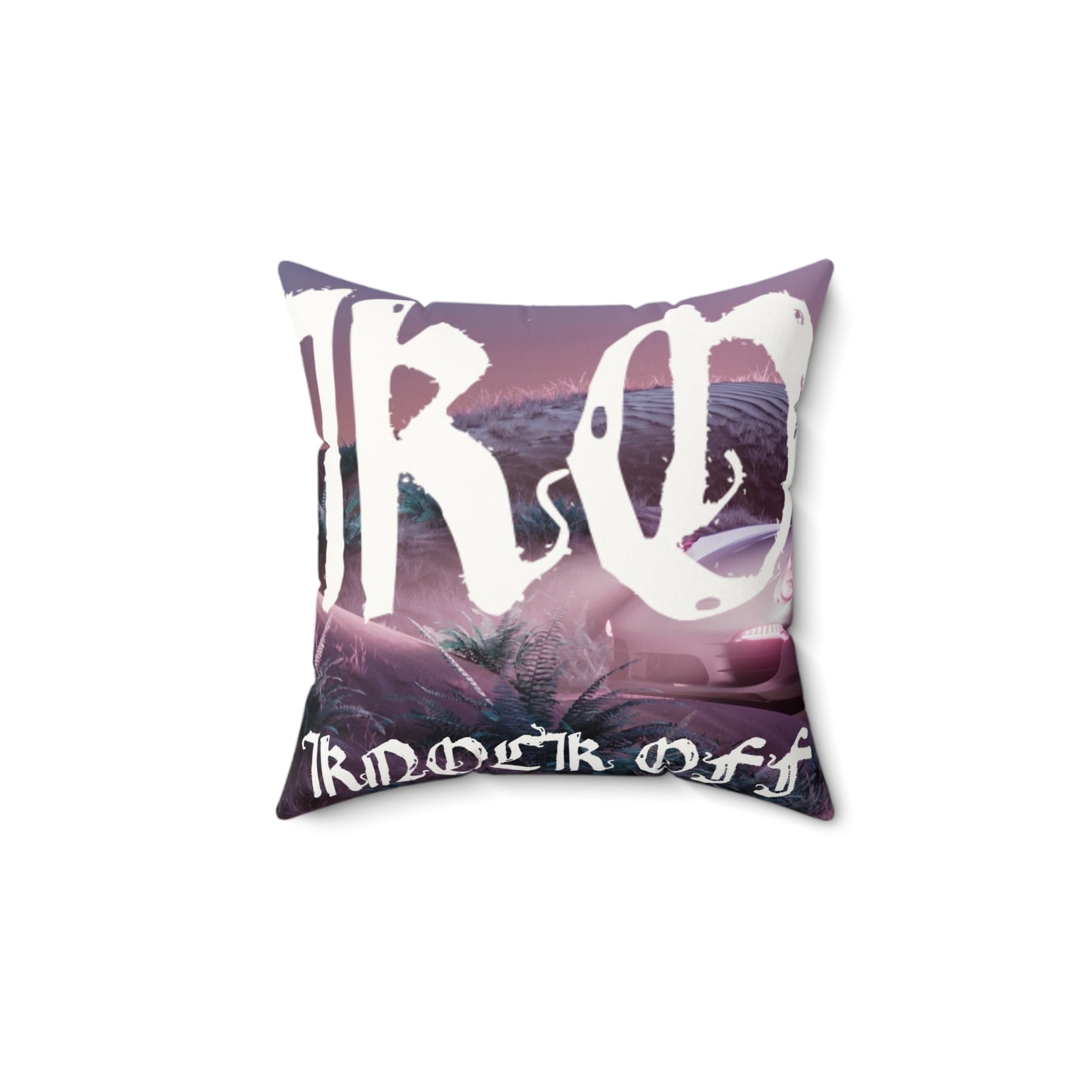 KNOCK OFF "Pink Persuasion"
Faux Suede Pillow