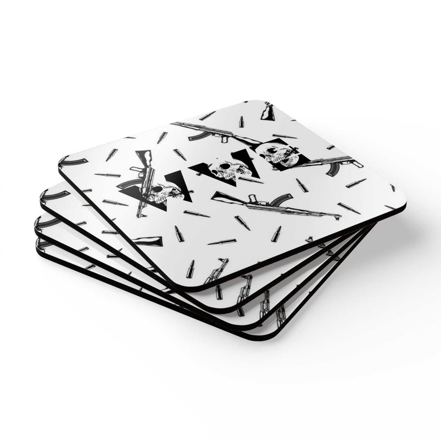 War With Everybody "Loaded With Truth" Corkwood Coaster Set