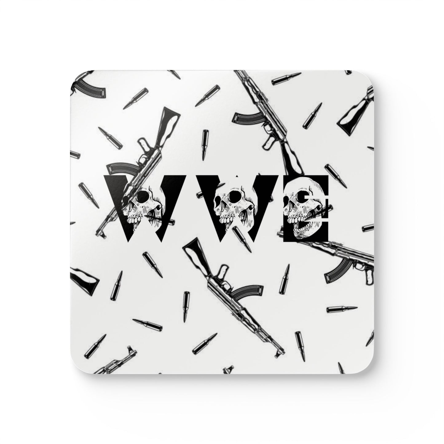 War With Everybody "Loaded With Truth" Corkwood Coaster Set