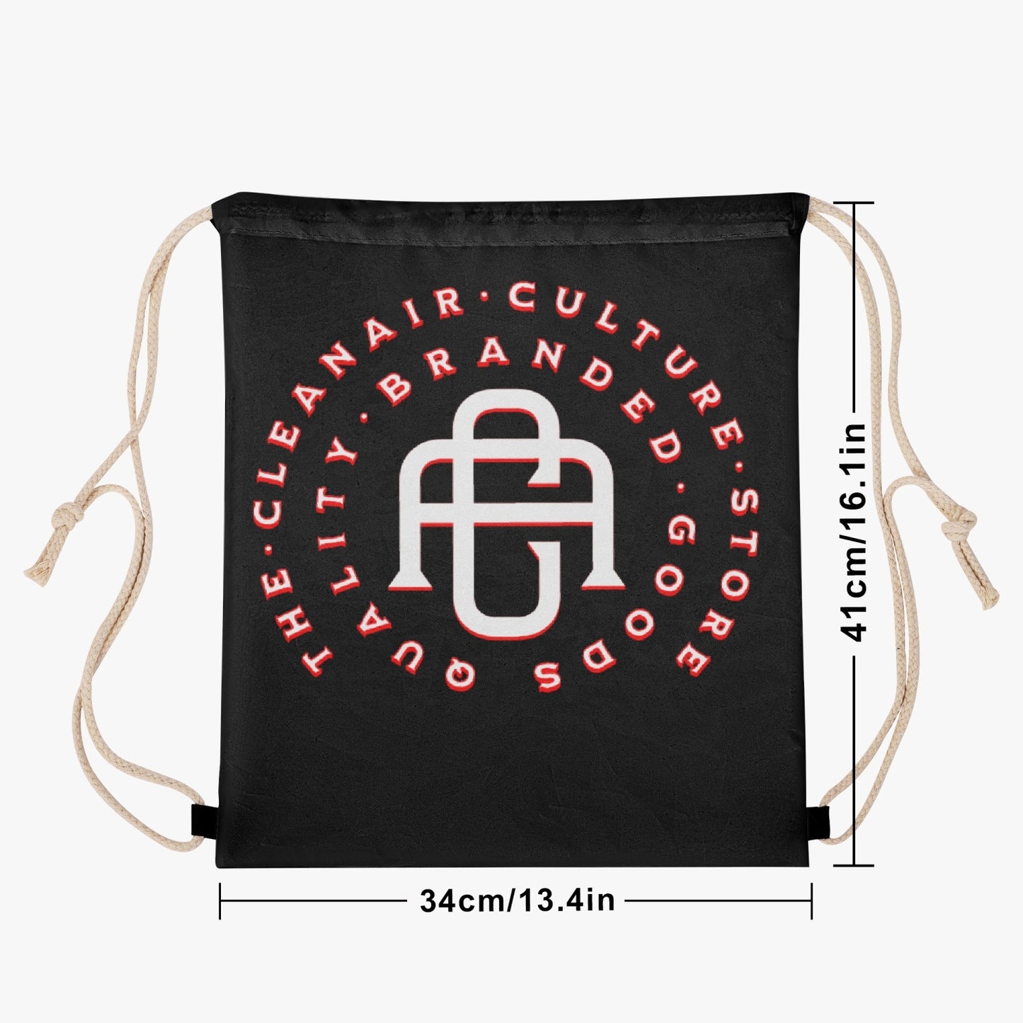 CLEAN AIR CULTURE Drawstring Backpack