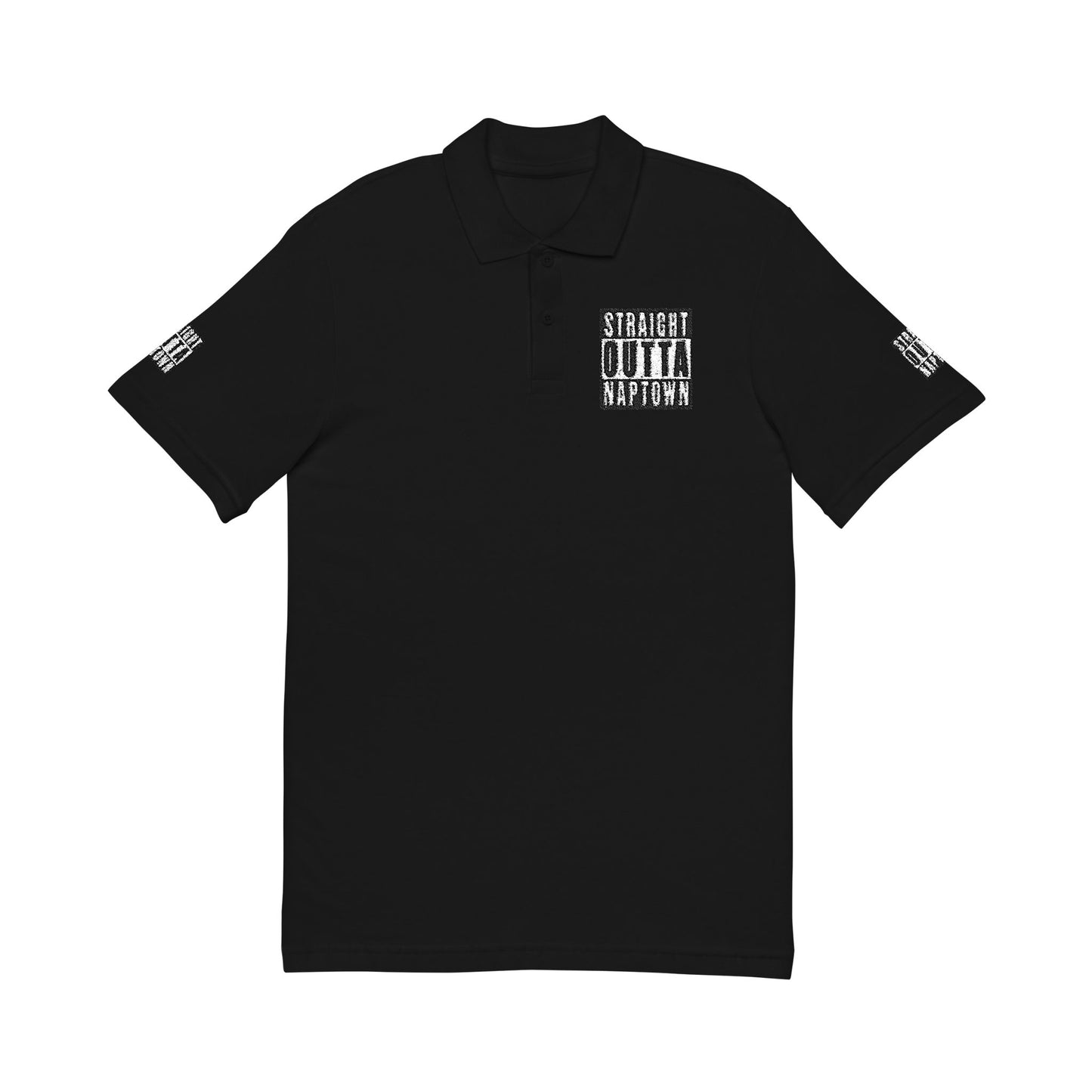 Straight Outta Naptown Pique Polo Shirt (Embroidery)