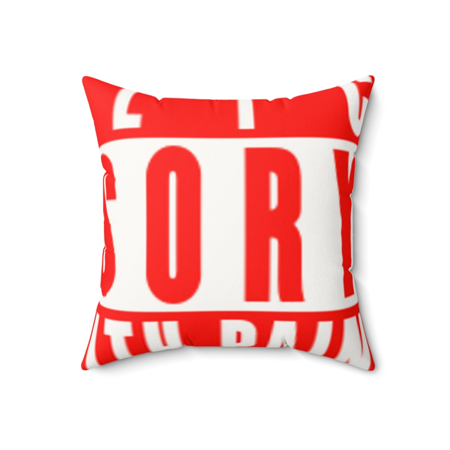 Armed With Pain “Public Advisory” Faux Suede Pillow