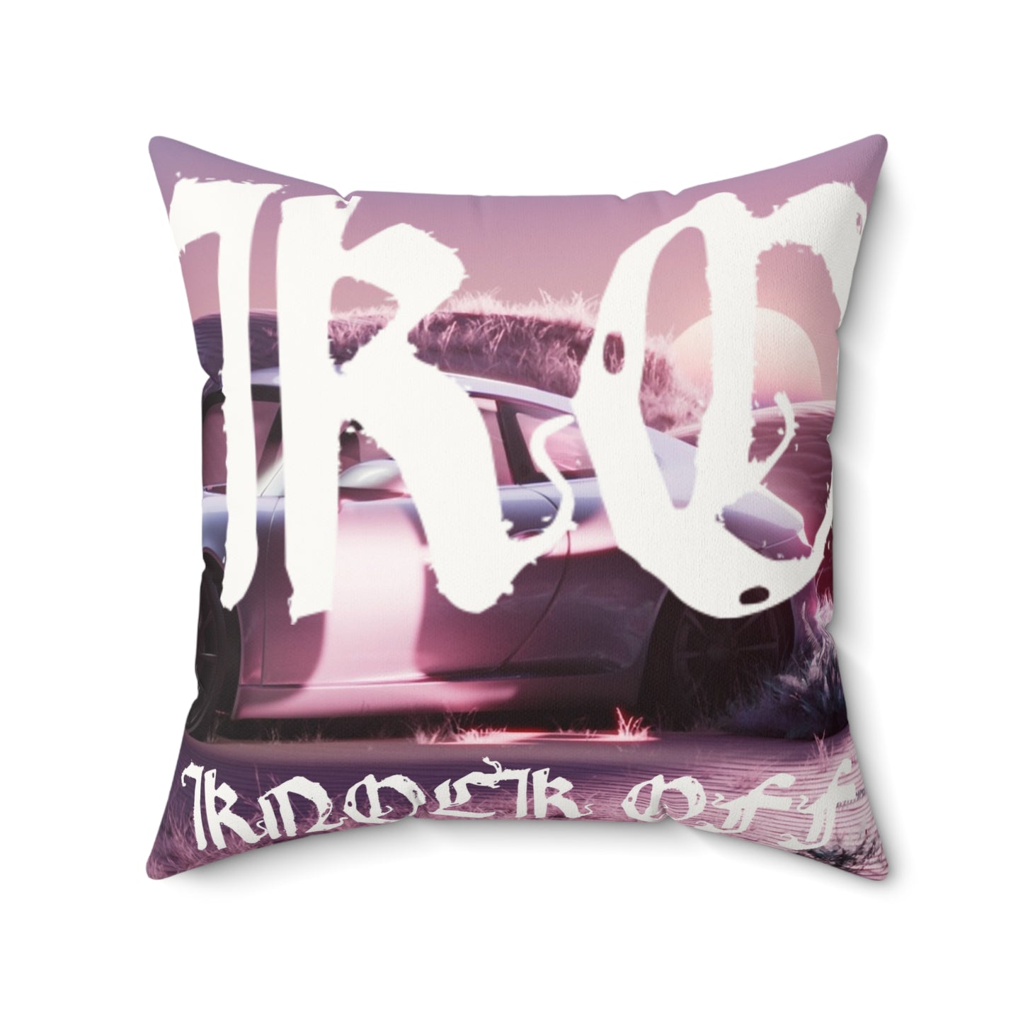 KNOCK OFF "Pink Persuasion" 
Faux Suede Pillow