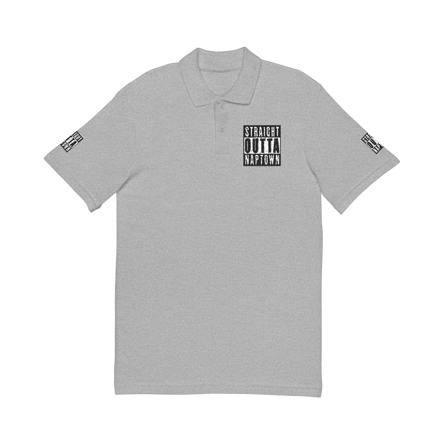 Straight Outta Naptown Pique Polo Shirt (Embroidery)
