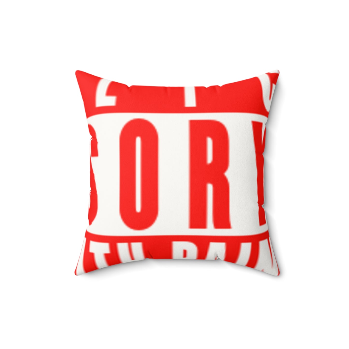 Armed With Pain “Public Advisory” Faux Suede Pillow