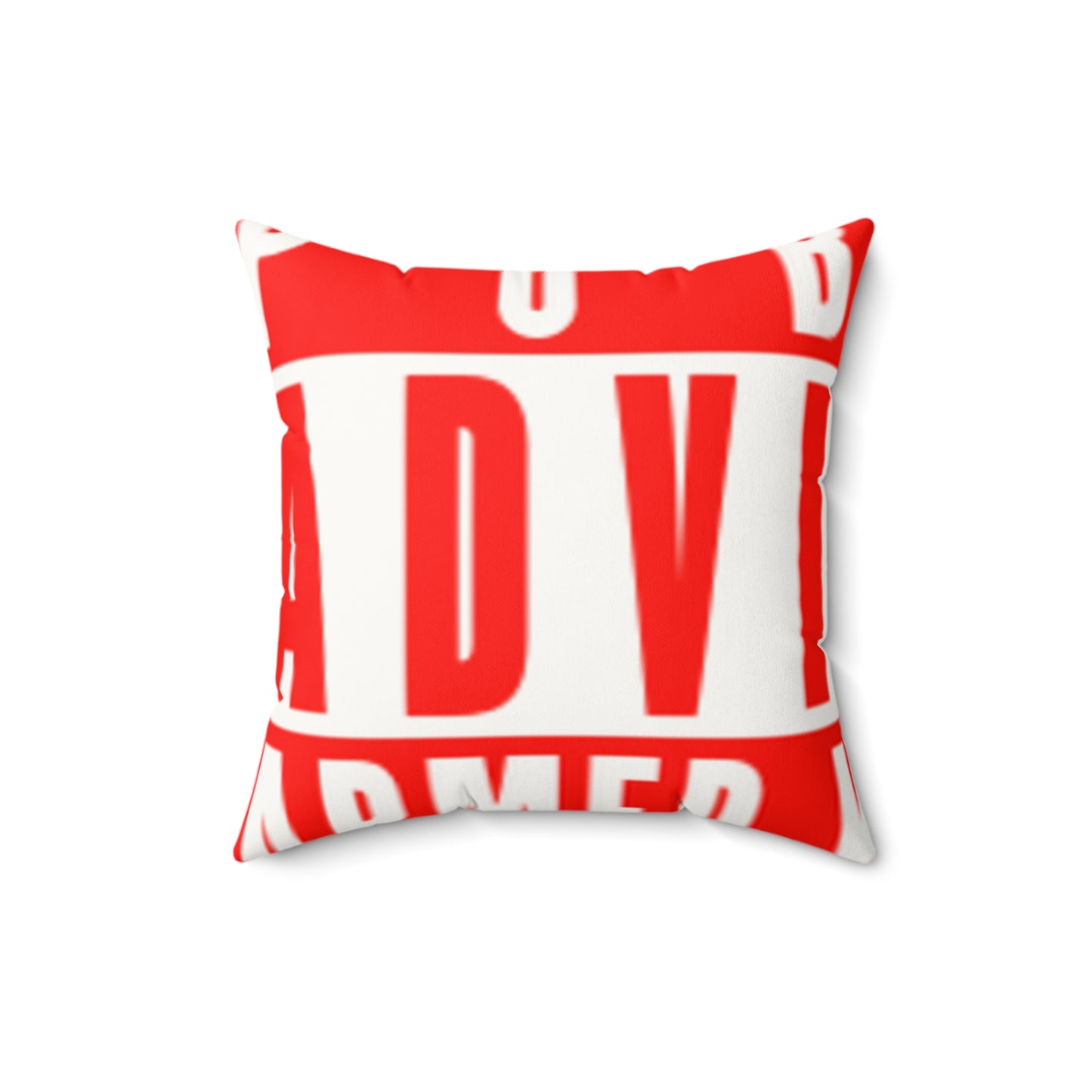 Armed With Pain “Public Advisory” Faux Suede Pillow