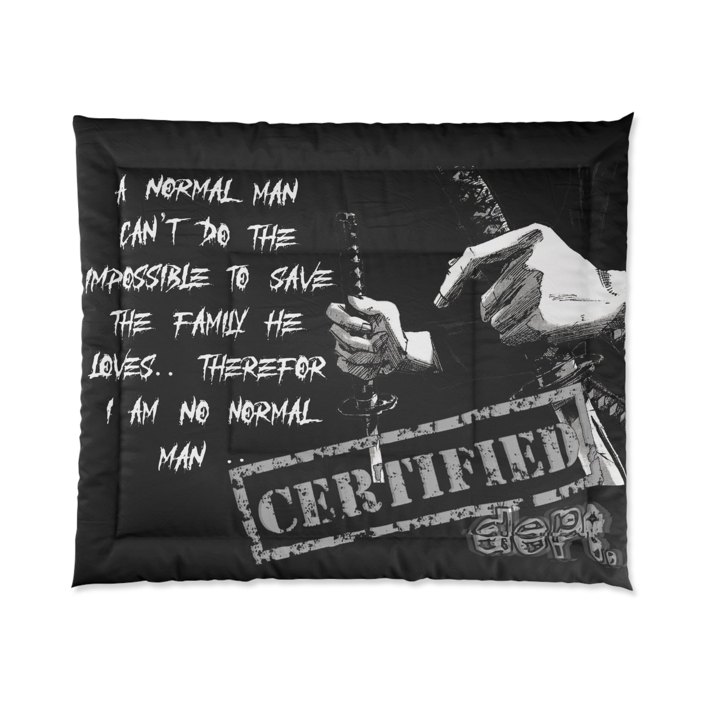 Certified Dept. "Therefore"
Comforter