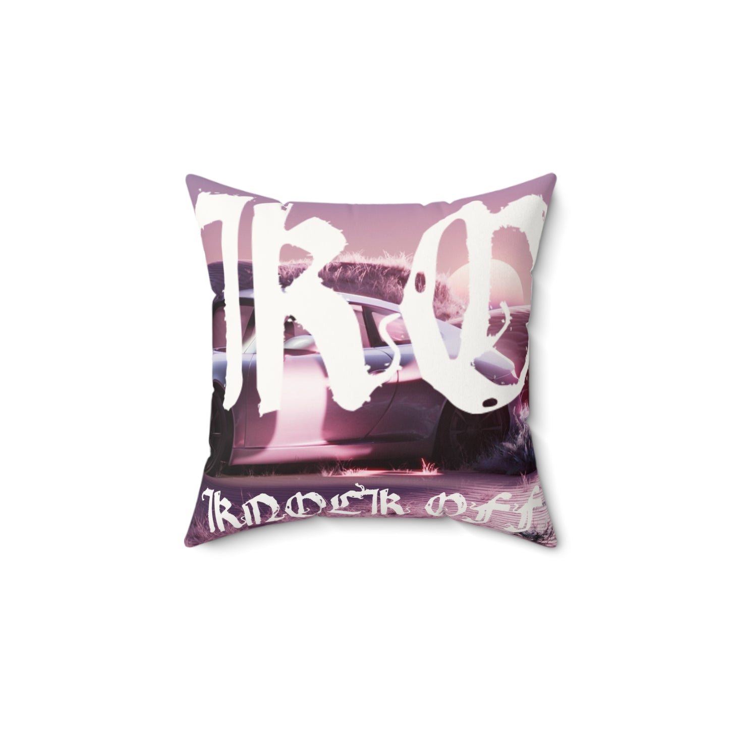 KNOCK OFF "Pink Persuasion" 
Faux Suede Pillow
