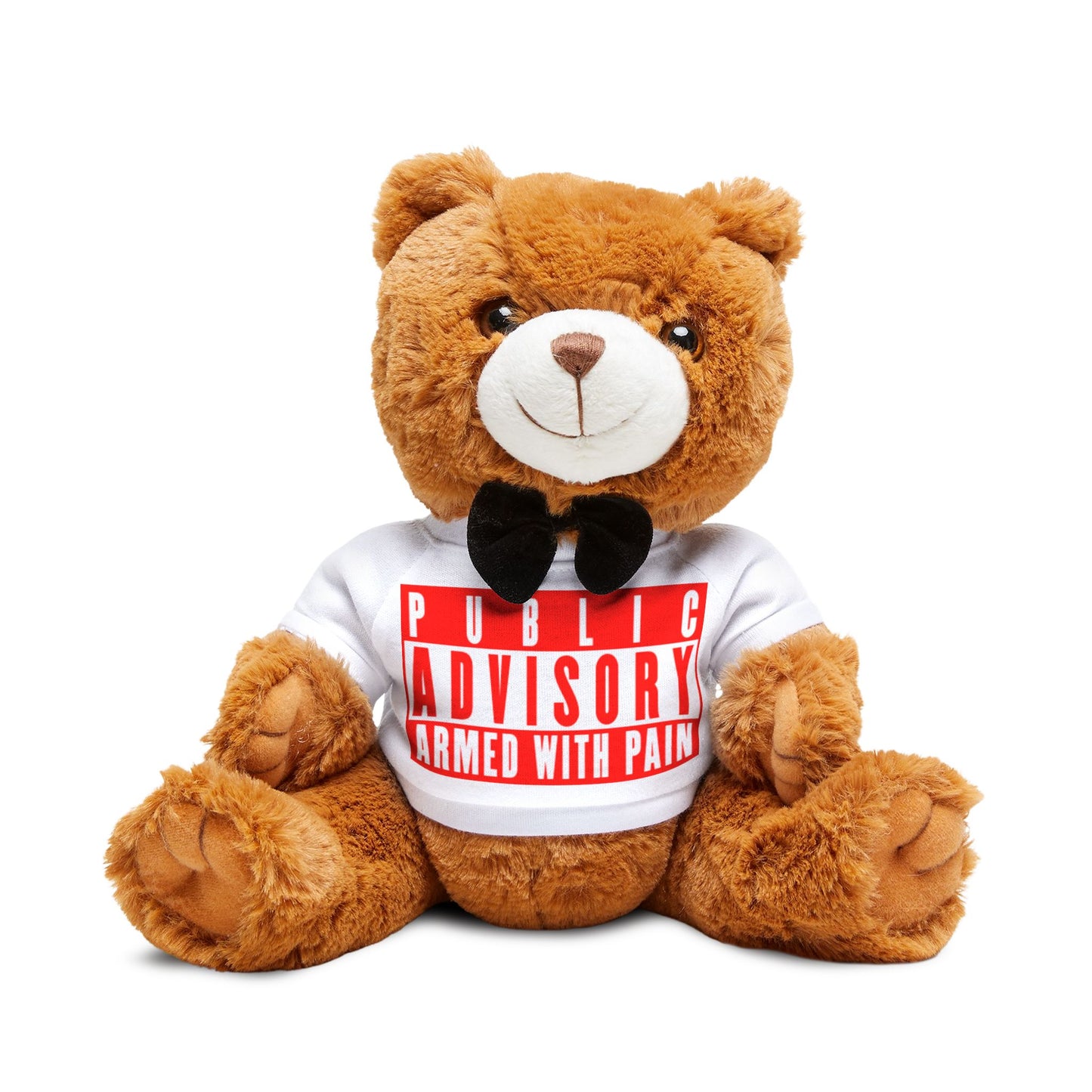 Armed With Pain “Public Advisory” Teddy Bear