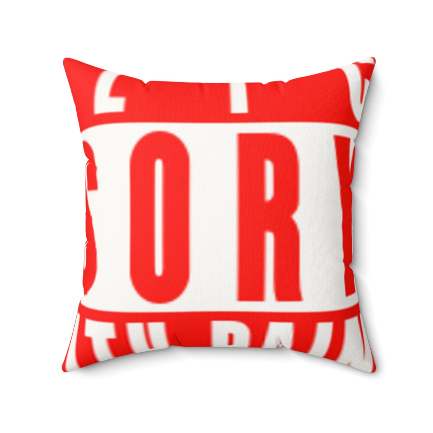 Armed With Pain “Public Advisory” Faux Suede Pillow