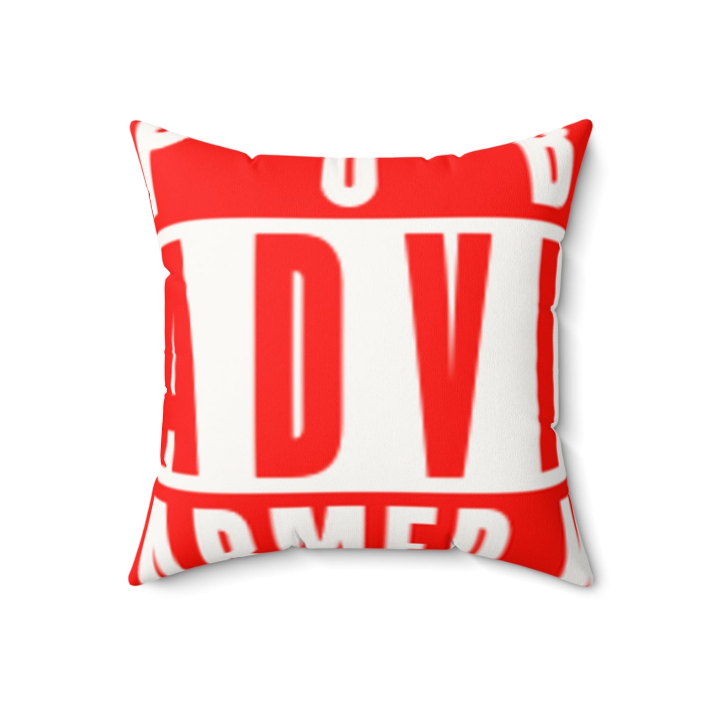 Armed With Pain “Public Advisory” Faux Suede Pillow