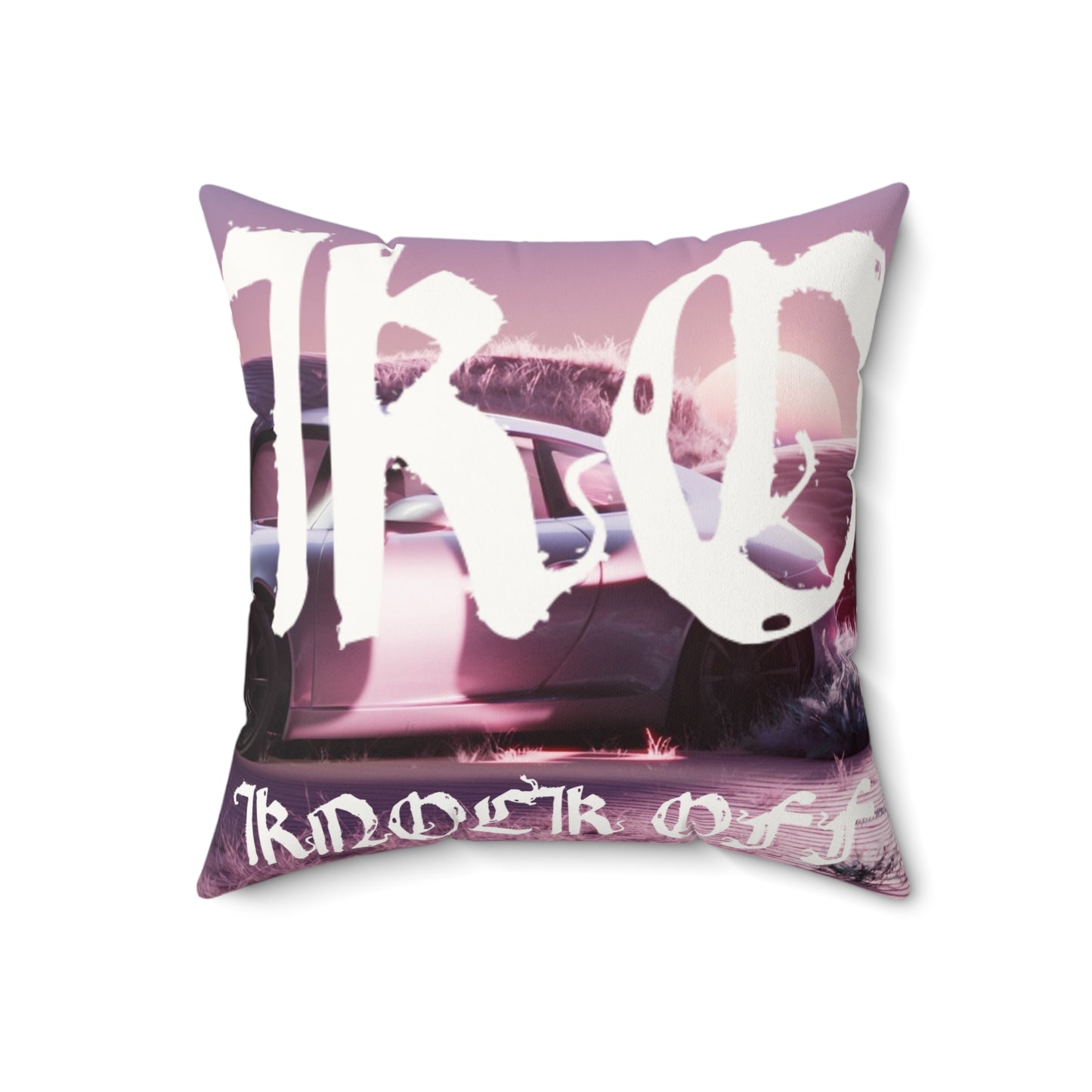 KNOCK OFF "Pink Persuasion" 
Faux Suede Pillow