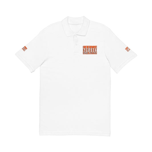 Armed With Pain “Public Advisory” 
Polo Shirt