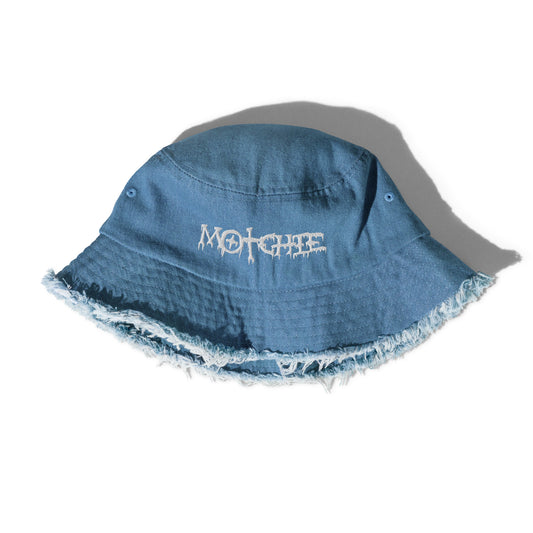MOTCHIE DISTRESSED DENIM BUCKET HAT